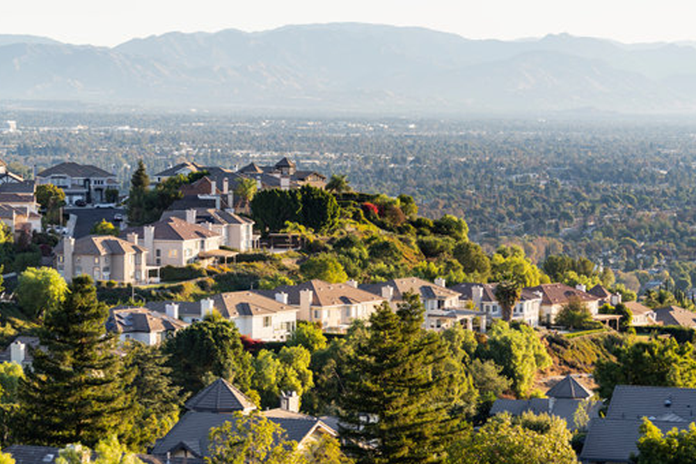Canoga Park Homes for Sale 1 a group of houses on a hill