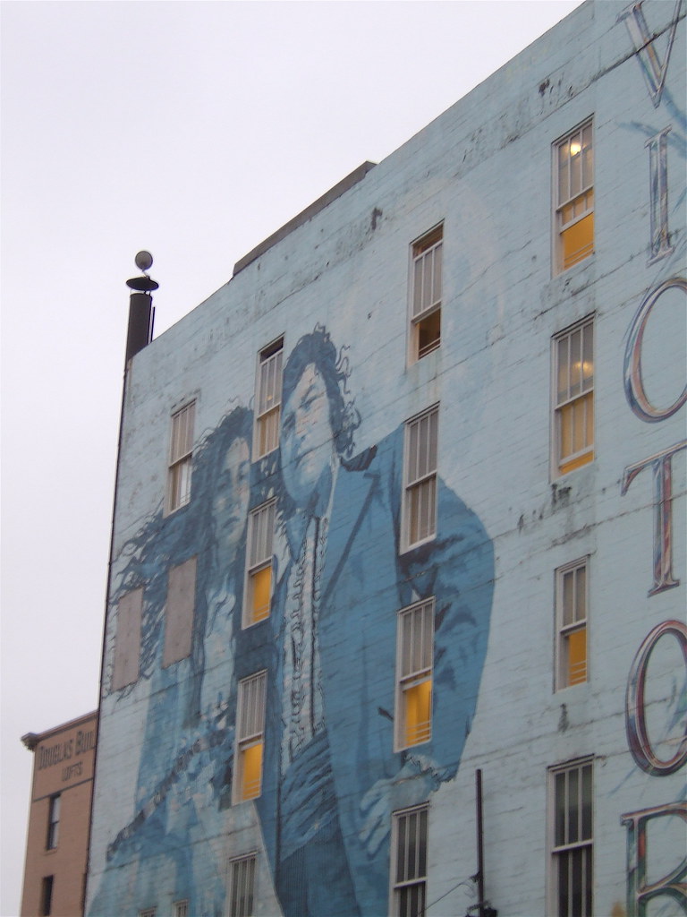 a building with a mural on the side