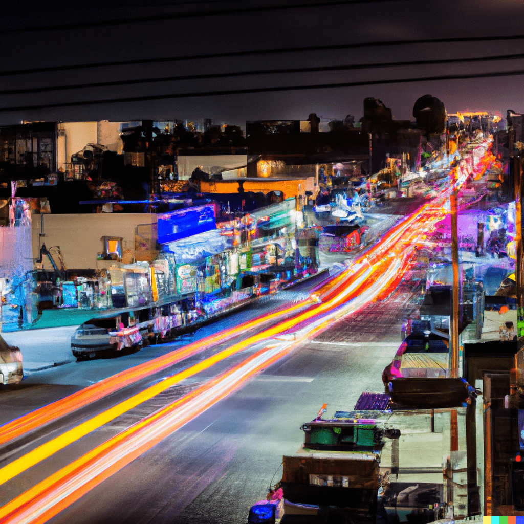 Sylmar Homes for Sale 3 DALL·E 2024 01 22 13.32.01 nightlife in downtown sylmar california Sylmar Homes for Sale