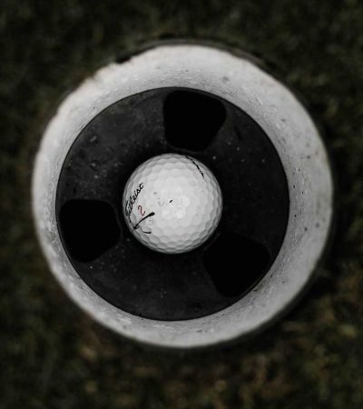 white golf ball