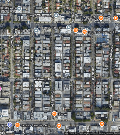 Modern luxury condominium building at 450 South Maple in Los Angeles