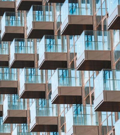 Luxury condo building at 855 N Croft Avenue in Los Angeles