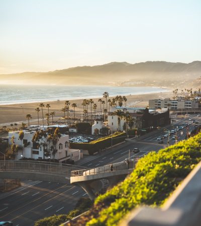 Santa Monica Gated Homes for sale a city next to a beach