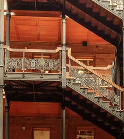 Bradbury a staircase in a building