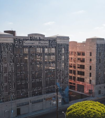 Contemporary loft building in Los Angeles Arts District showcasing industrial architecture and urban luxury real estate