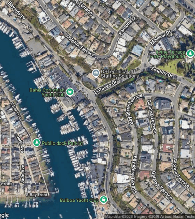 Luxury waterfront home on Bayside Drive, Los Angeles real estate listing
