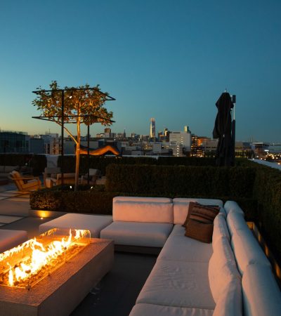 Luxury real estate property in Bayview, San Francisco with modern architecture and bay views