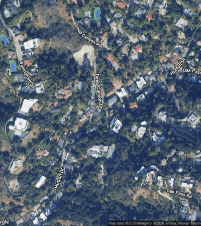 Luxury residential property in Beverly Crest, Los Angeles with modern architecture and elegant design