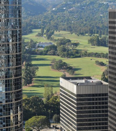 Century City a couple of tall buildings sitting next to each other