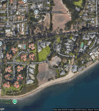 Luxury beachfront homes in Bonnymede Montecito with ocean views and gated community amenities
