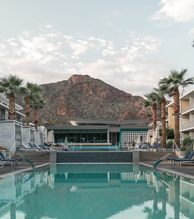 Luxury desert home in Canyon Cove, Palm Desert with modern architecture and desert landscaping