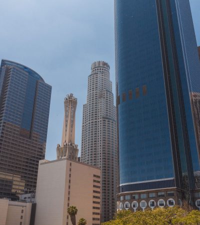 Modern luxury condominium building Carlton Plaza in Los Angeles showcasing contemporary architecture and upscale amenities