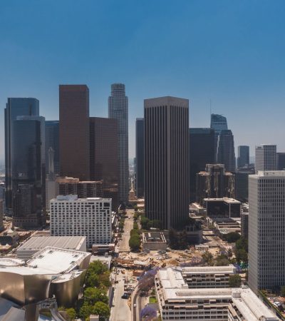 Modern luxury residential tower in Century City, Los Angeles featuring contemporary architecture and premium amenities