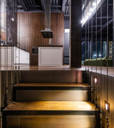 Modern luxury loft in Cinema Lofts, Los Angeles featuring industrial architecture and contemporary design