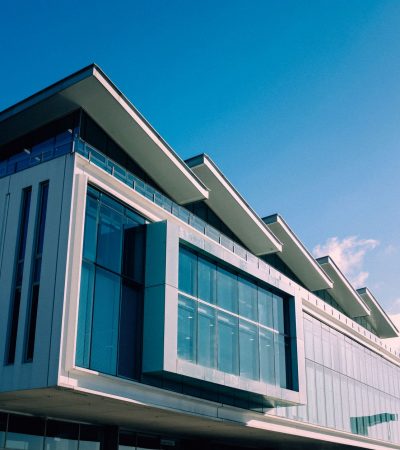 Modern downtown Burlingame real estate property in California with contemporary architecture and urban setting