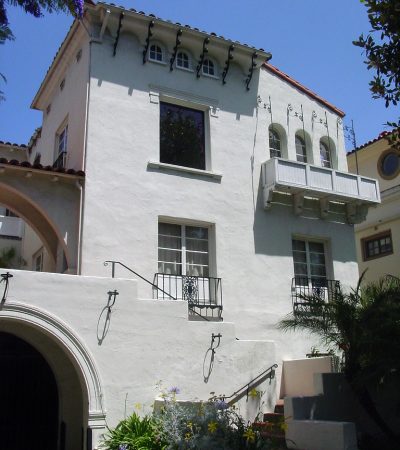east hollywood a white building with a staircase