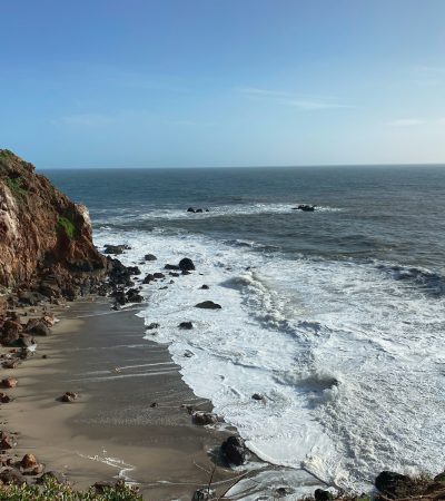 malibu gated community homes for sale a view of the ocean from the top of a cliff