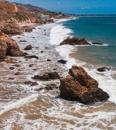 Luxury beachfront home in Faria Beach Colony, Malibu California