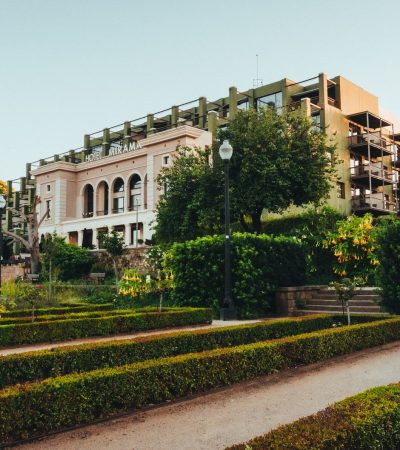 Luxurious garden villa exterior in Santa Maria, California real estate community