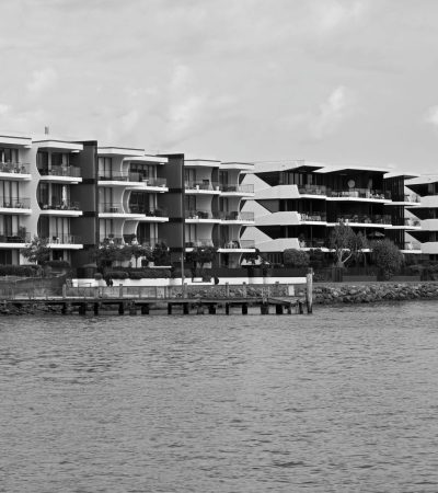 Luxury waterfront real estate at Harborwalk in Los Angeles showcasing modern architecture and harbor views