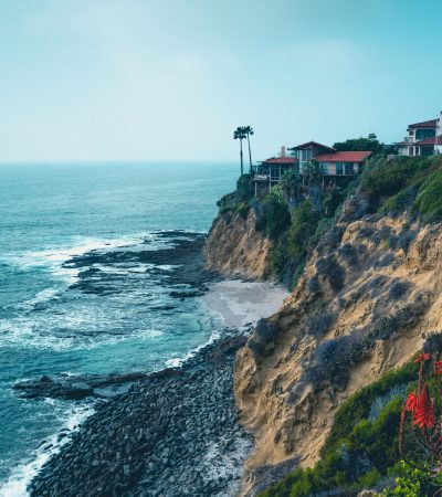 Luxury homes in Lake Forest, Orange County with modern architecture and manicured landscaping