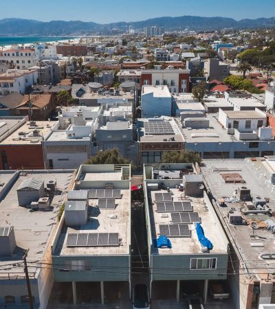 Luxury beachfront residential development at Latitude 33 Boardwalk Collection in Los Angeles