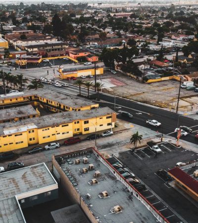 Historic Little Tokyo neighborhood in downtown Los Angeles featuring traditional Japanese architecture and vibrant urban stre