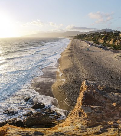 Luxury beachfront home in Malibu Colony, Los Angeles with ocean views and modern architecture