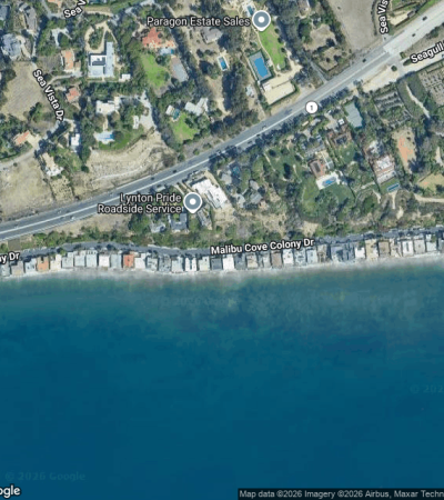 Exclusive beachfront luxury homes in Malibu Cove Colony, Los Angeles