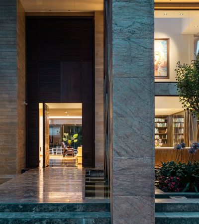 Elegant marble mountain home showcasing luxury real estate in Los Angeles with modern architecture and premium finishes