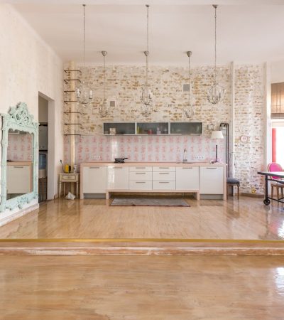 Modern luxury apartment rental in NoHo Arts District with contemporary design and urban aesthetic