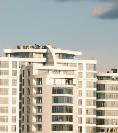 Modern luxury condominium building in Oakhurst Terrace, Los Angeles showcasing contemporary architecture and upscale resident