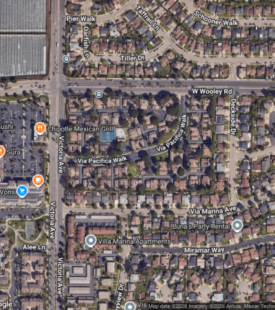 Upscale residential community in Pacifica Walk, Los Angeles featuring modern luxury homes