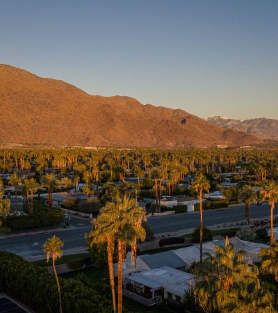 Luxury home in Palm Springs with modern desert architecture and pool