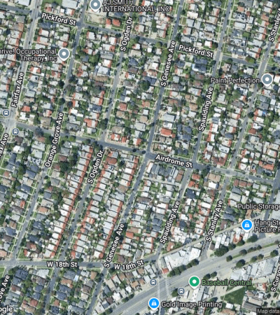 Charming residential street in Picfair Village, Los Angeles luxury real estate neighborhood