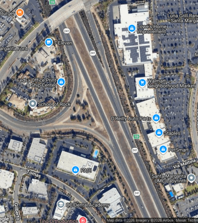 Upscale residential community in Rancho Santa Margarita featuring modern luxury homes