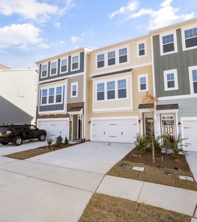 Modern townhomes in Redwood Shores, Redwood City, featuring contemporary architecture and suburban living
