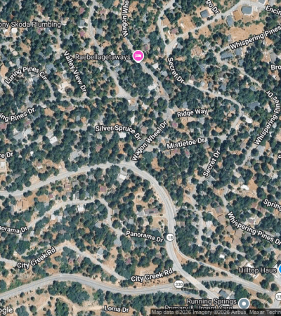 Luxury home in Running Springs, CA mountain community with modern architecture and scenic views