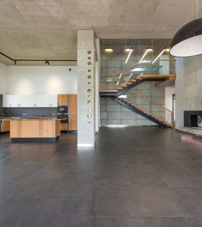 Modern loft interior at Sailhouse Lofts luxury residential building in Los Angeles