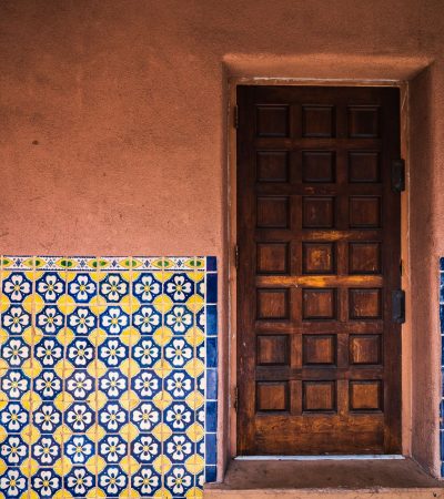 Stunning Santa Fe architectural style luxury home in Los Angeles with traditional Spanish colonial design elements