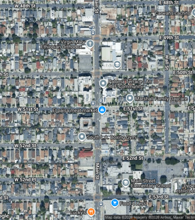 Luxury homes in South Park, Los Angeles neighborhood showcasing modern architecture and upscale residential properties