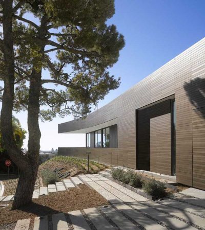 spf architects modern luxury home with trees
