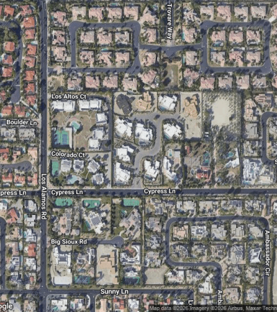 Luxury home at Sterling Ridge in Rancho Mirage, California featuring elegant architecture and desert landscaping