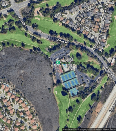 Luxury home in Sunset Country Club, Los Angeles real estate community with elegant architecture and manicured grounds