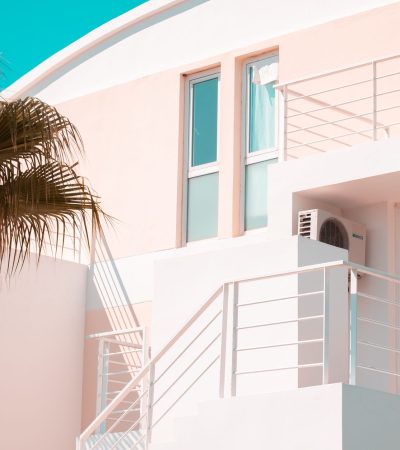 Modern luxury residential building at The Que at Vibe Palm Springs