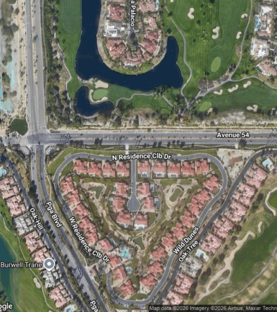 Luxury residential community in La Quinta, California showcasing upscale architecture and desert landscape design