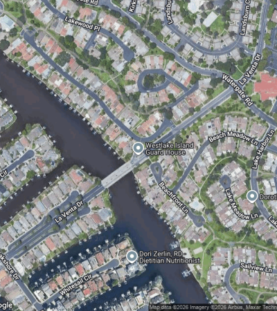 Elegant waterfront home in Westlake Island, Los Angeles luxury real estate market
